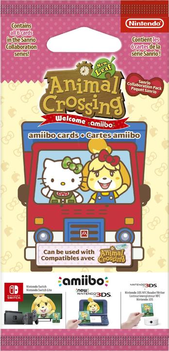 Image du produit Nintendo cartes amiibo 6 pcs. Animal Crossing New Leaf + Sanrio (3DS, Wii U, Switch)