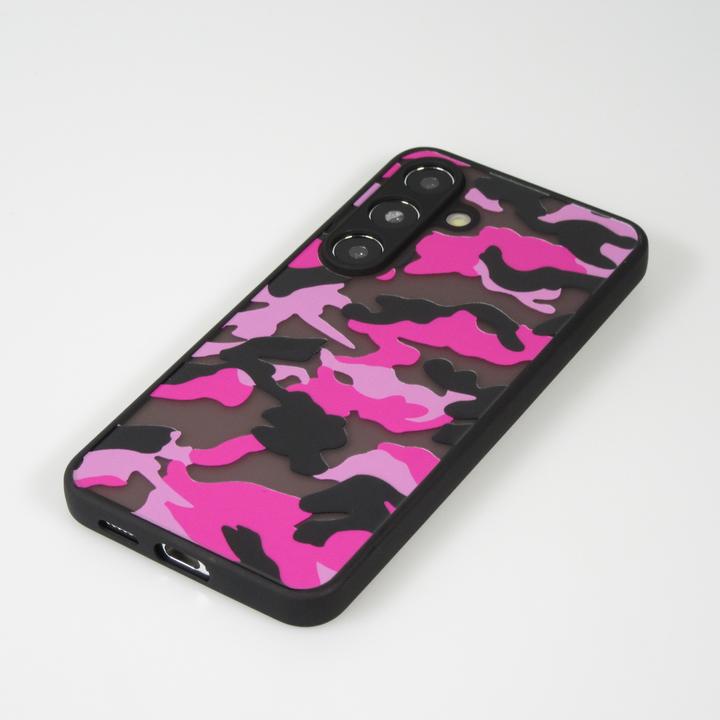 Produktbild PhoneLook Hülle Semi Transparent blurry Design Camouglage t (Samsung Galaxy S24)