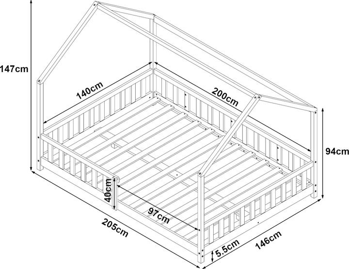 Produktbild En.Casa Hesel (140 x 200 cm)