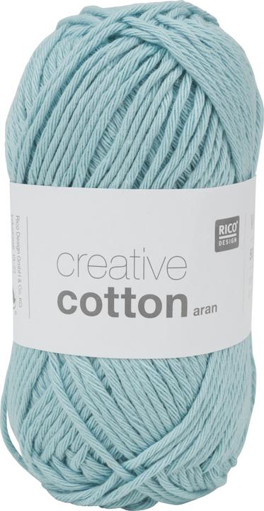 Actual product image Rico Design Wool Creative Cotton Aran 50 g Aqua (85 m)