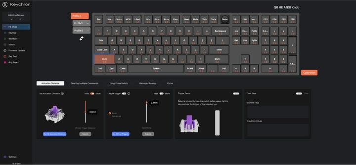 Image du produit Keychron Q6 HE (US, Filaire, Sans fil)