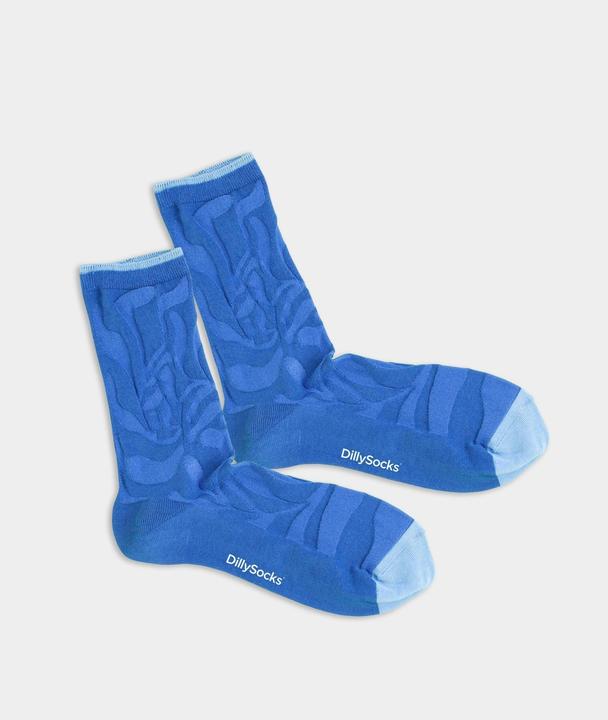 DillySocks Socken "Premium crumbled indigo" blau (Einzelpack, 39 - 41)