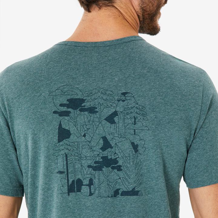Actual product image Quechua T-Shirt Herren Wandern - NH100 blau (4XL)
