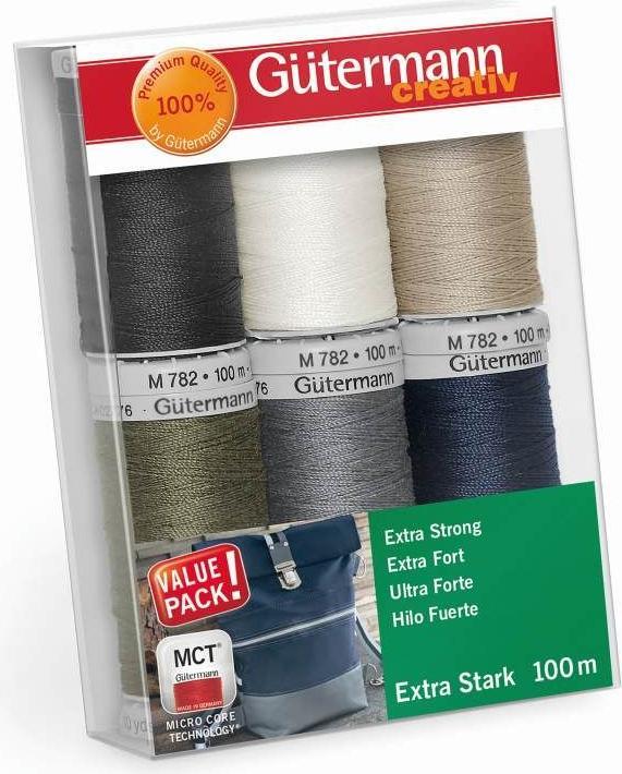Produktbild Gütermann Nähfaden - Set Extra Stark 6x100 m