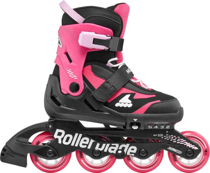 Produktbild Rollerblade Inline-Skates Microblade Combo Schwarz/Pink, 33-36.5 (33, 36.5)