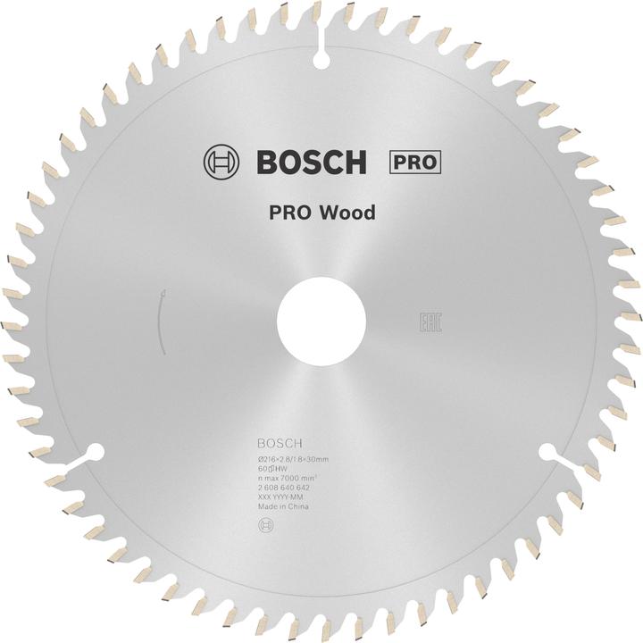 Actual product image Bosch Professional Zubehör PRO Wood circular saw blade, 216 x 2.8 x 30 mm