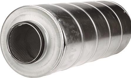 Lindab Silencer SLU Ø160 x 900 mm 50 mm insulation