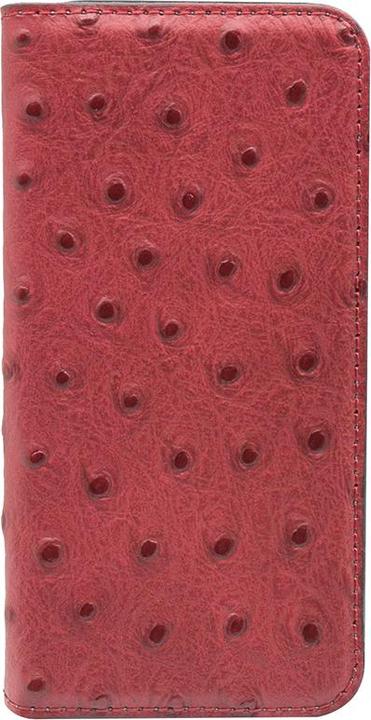 Productafbeelding Tellur Boekhoesje Struisvogel Echt Leer voor iPhone 7 rood (Apple iPhone 7)