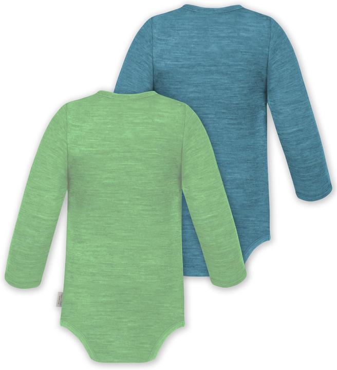 Produktbild Normani 2er Pack Baby Merino Body Langarm „Auckland" - 9373 (98)