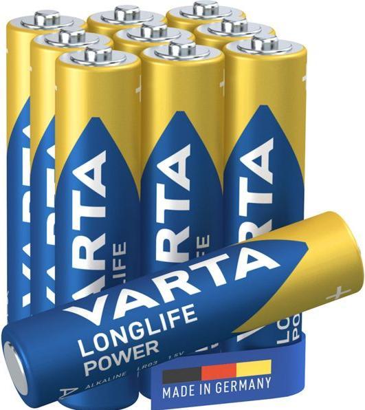 Actual product image Varta Battery LONGLIFE Power AAA NEW (10 pcs., AAA, 1260 mAh)