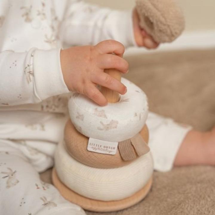 Produktbild Little Dutch Stapelturm mit Ringen FSC Bunny