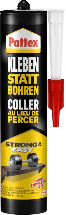 Image du produit Pattex Montage de l'adhésif Collage au lieu de perçage (400 g, 1 ml)