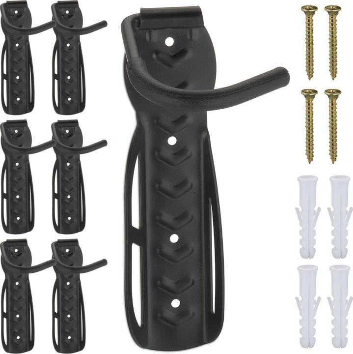 Relaxdays 6x Bicycle Wall Mount