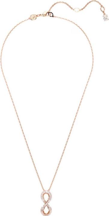 Produktbild Swarovski Hyperbola Halskette Unendlichkeit Weiss Roségold (Swarovski Metall)