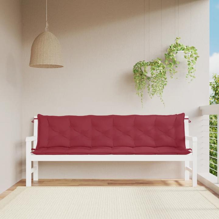 Produktbild VidaXL Gartenbank-Auflagen 2 Stk. O x ford-Gewebe (200 x 50 x 7 cm)
