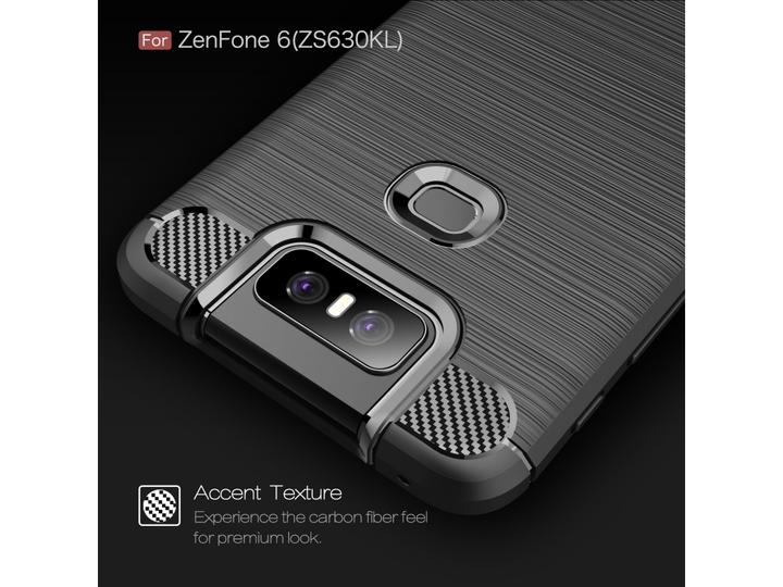 Immagine prodotto Screenguard Asus ZenFone 6 Cover Carbon Brushed Soft TPU (Asus Zenfone 6)