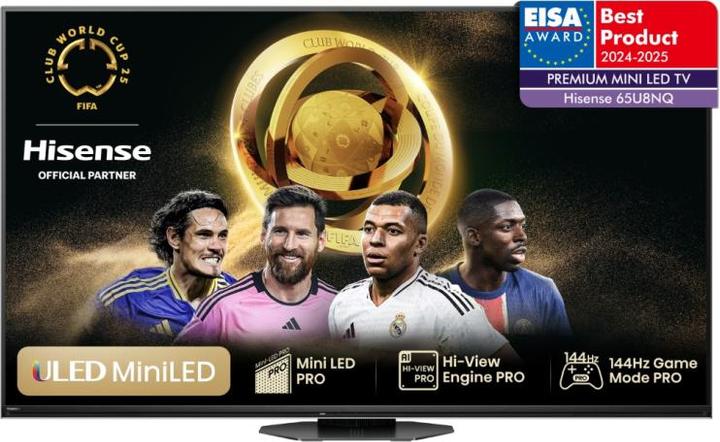 Hisense TV 65U8NQ (65", U8NQ, Mini-LED, 4K)