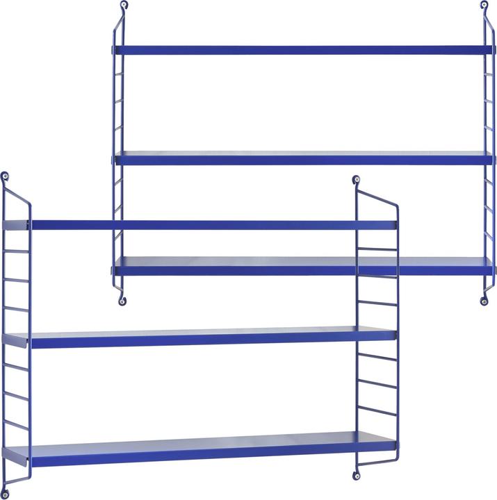 Produktbild En.Casa Modulares Wandregal Strängnäs 2er Set Blau