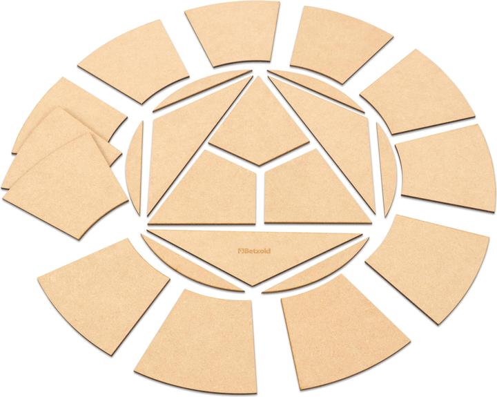 Produktbild Betzold MDF-Farbkreis Ø 40cm, blanko (Deutsch, Französisch, Englisch)