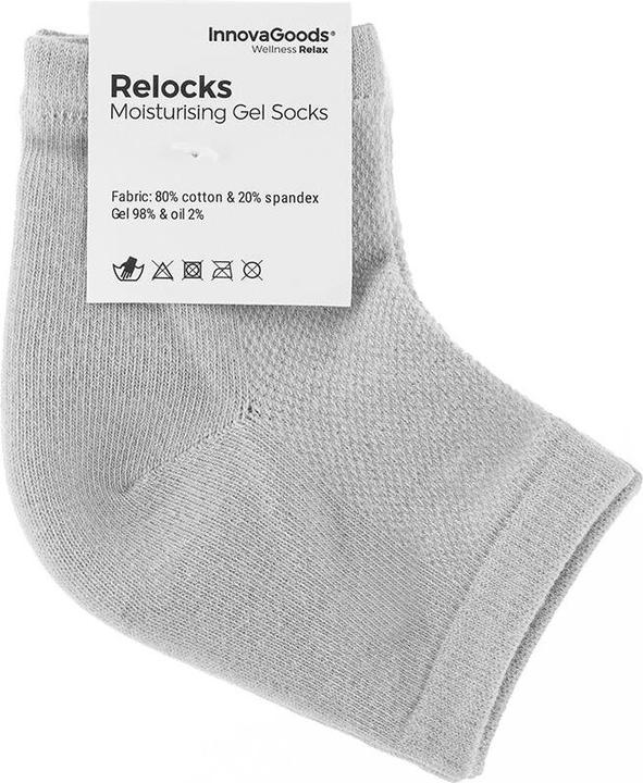 InnovaGoods Feuchtigkeitsspendende Socken mit Gel-Pads und natürlichen Ölen Relocks (One Size)