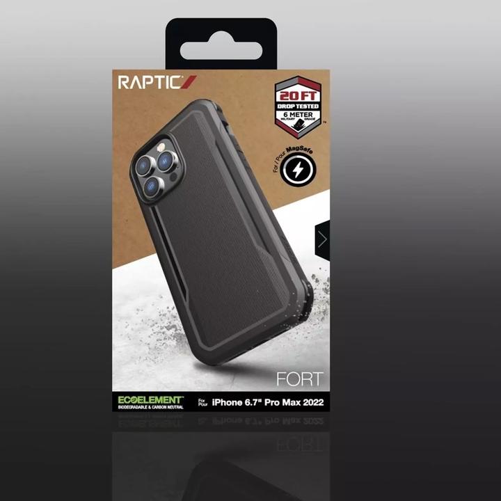 Immagine prodotto X-Doria Custodia Fort Case per iPhone 14 con cover blindata MagSafe nera (Apple iPhone 14)