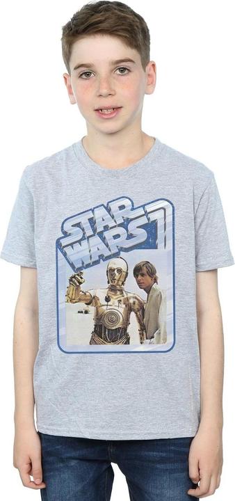 Immagine prodotto Star Wars Luke Skywalker And C-3PO Maglietta Ragazzi (140, 146)