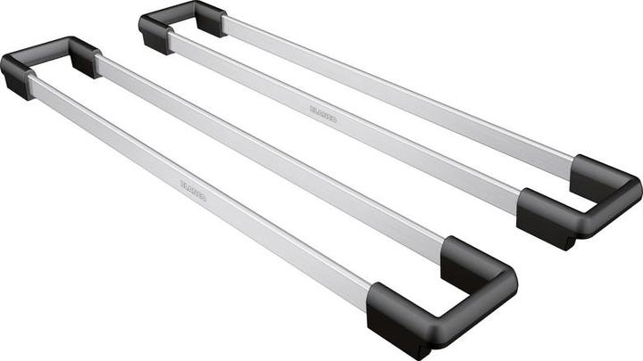 Blanco 2 x ETAGON-Schienen | Edelstahl/Kunststoff | 386 x 60 mm | Zum Nachrüsten bei ETAGON Becken (Spülbecken Zubehör)