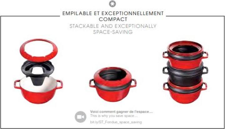 Actual product image Staub Fondue Set (Fondue Bourguignonne, Chinoise Fondue, Cheese fondue, Chocolate fondue)