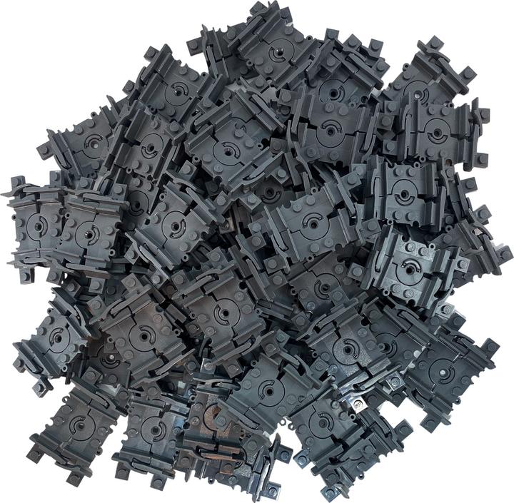 Immagine prodotto LEGO Binari flessibili ferroviari Grigio scuro - Binario flessibile ferroviario 99492cc00 NUOVO! Lotto (99492, LEGO City)
