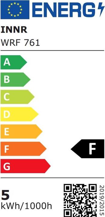 Energy Label Innr WRF 761-2 (E27, 4.50 W, 350 lm, 2 x, F)