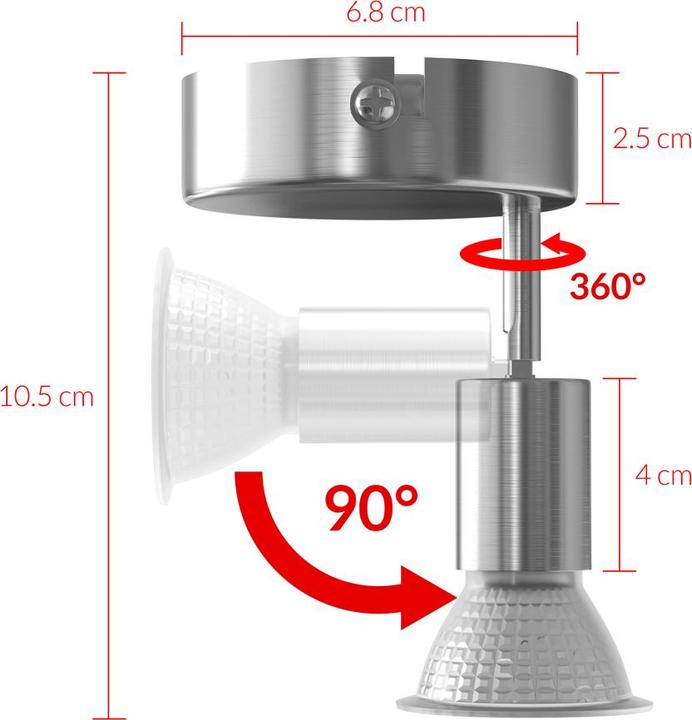 Image du produit Monzana Plafonnier (300 lm, GU10)