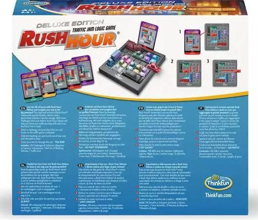 Image du produit Ravensburger ThinkFun 76617 - Rush Hour - Le célèbre jeu d'embouteillage dans l'édition Deluxe avec des (Espagnol, Français, Néerlandais, Italien, Portugais, Anglais)