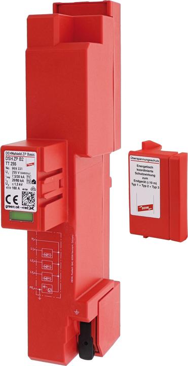 Actual product image Dehn DSH ZP B2 TT 255 Type1+2 combined arrester DEHNshield ZP 909331