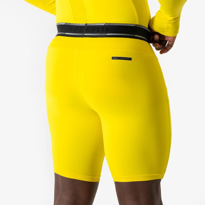 Immagine prodotto Kipsta Damen/Herren Fussball Funktionsshorts - Keepdry Light gelb (XS)