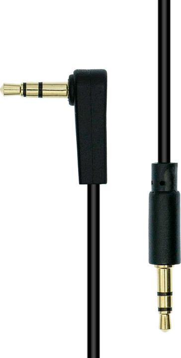ProXtend Mini-Jack 3-Pin Angled Slim Cable M-M Black 1M (1 m)