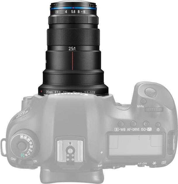 Immagine prodotto Venus Optic Laowa 25 mm f/2,8 2,5-5x UltraMacro Canon EF (Canon EF, Full-frame)