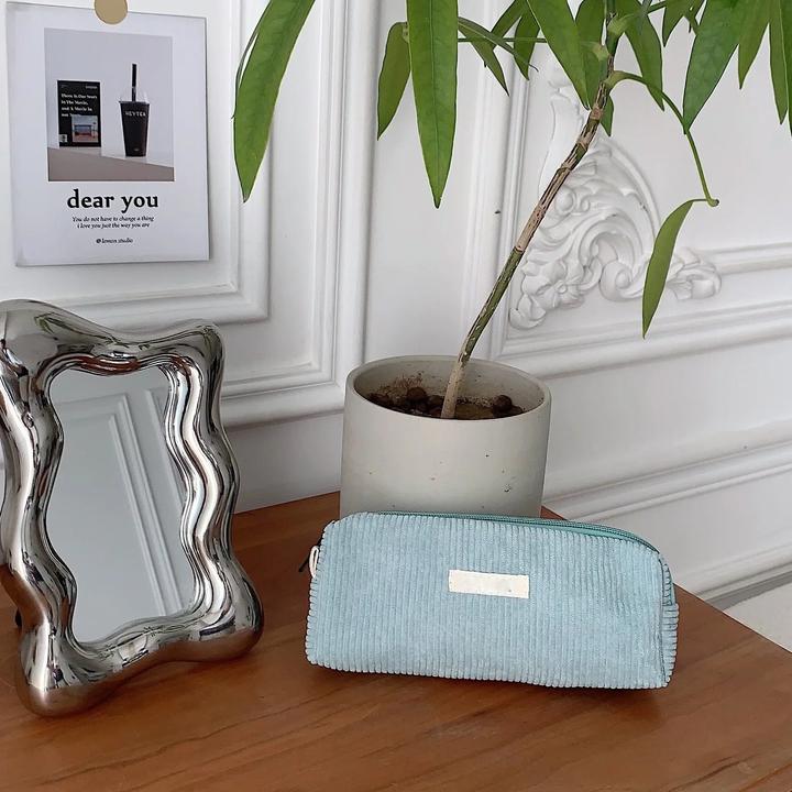 Actual product image Only-Bags.Store Toiletry bag Organiser Corduroy cosmetic bag Small make-up case