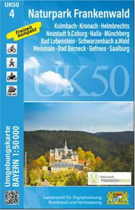 Produktbild UK50-4 Naturpark Frankenwald (Umgebungskarte 1:50000)