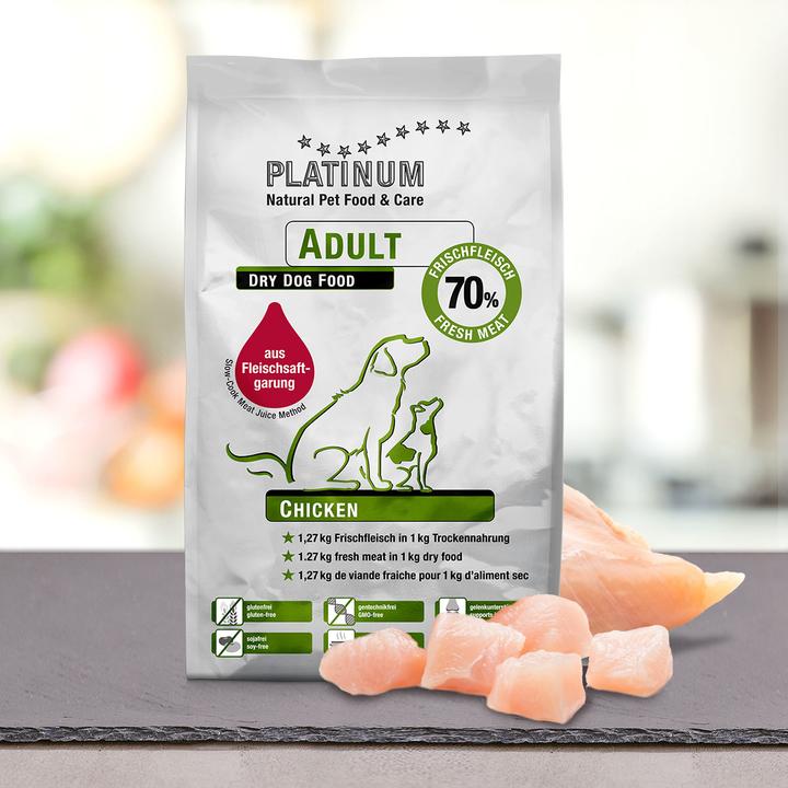 Image du produit Platinum Nourriture semi-humide Adult au poulet, 5 kg (Adulte, 1 pcs, 5000 g)