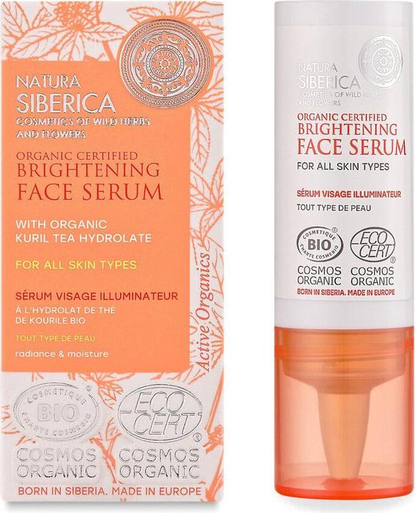 Image du produit Natura Siberica Sérum visage éclaircissant certifié bio pour tous les types de peau, 15 ml, 8659E (15 ml)