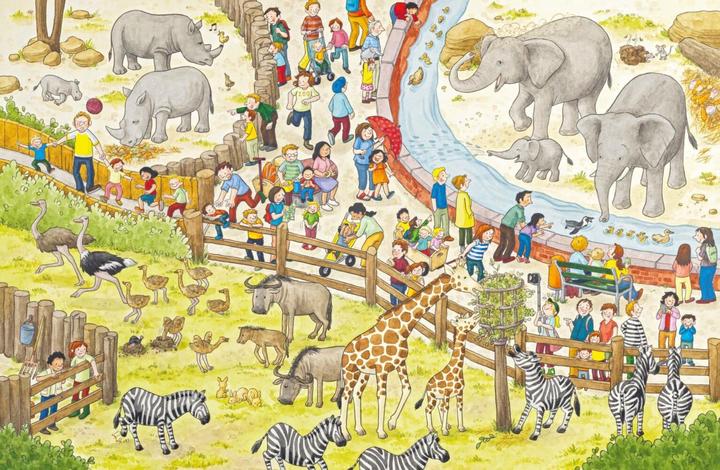 Produktbild Mein grosses Zoo-Wimmelbuch (Deutsch, Sandra Reckers, 2021)