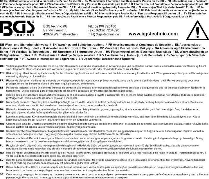 Produktbild BGS Bit-Einsatz-Satz (M6, M8, M14, M5, M4, M16, M10, M12)