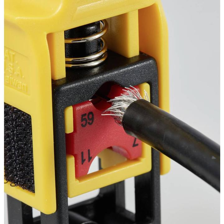 Actual product image Tru Components TC-11992200 Stripper for RG 59/6/7/11 coaxial cable Stripping length (Antenna cable)