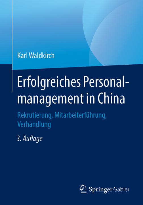 Actual product image Erfolgreiches Personalmanagement in China (German, Karl Waldkirch, 2019)