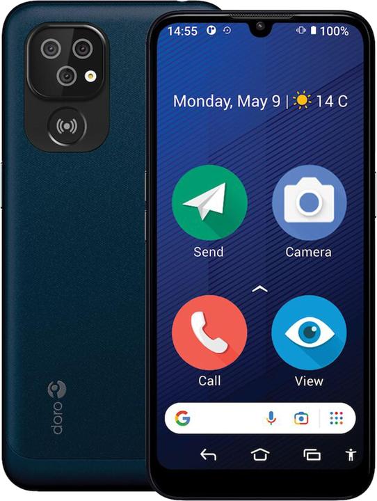 Doro 8200 Plus (64 GB, Dark Blue, 6.10", Dual SIM, 16 Mpx, 4G)