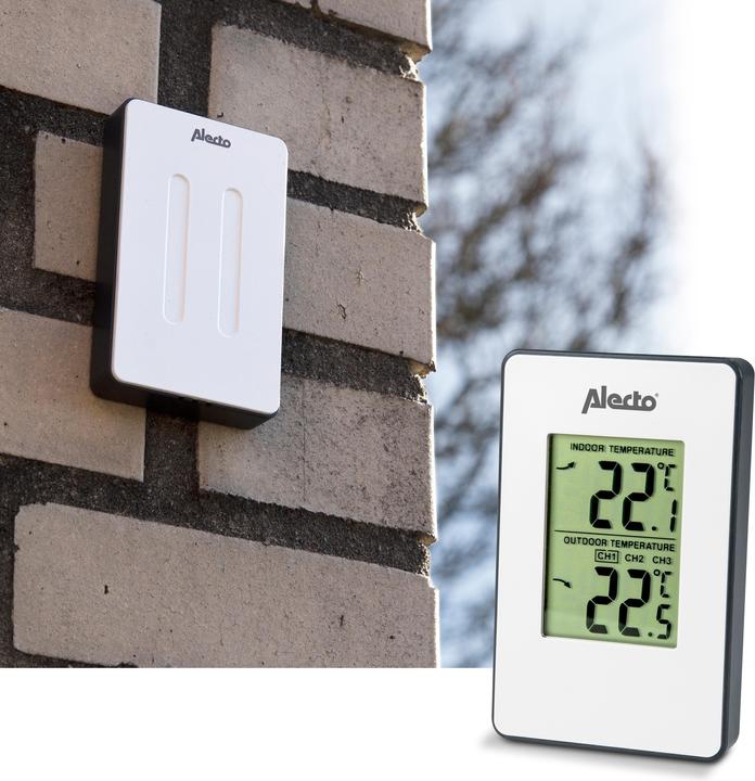 Image du produit Alecto WS-1050 Station météo avec capteur extérieur (Blanc)