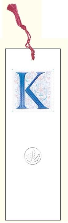 Produktbild Davinci Lesezeichen mit dem Anagramm-Buchstaben K