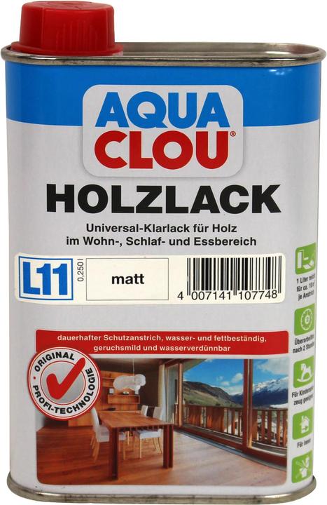 Produktbild Clou Aqua Holzlack L11 (Farblos, 0.25 l)