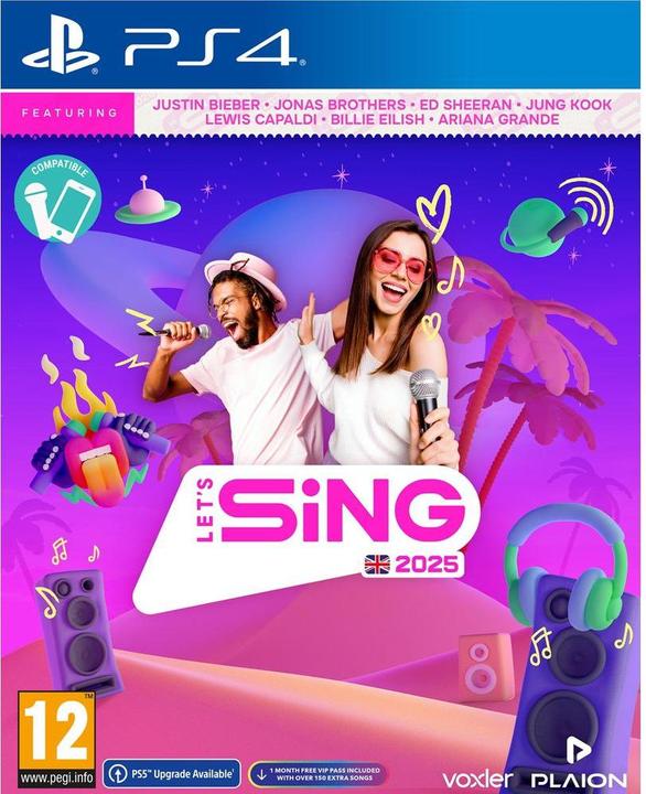 Actual product image Plaion Let's Sing 2025 International Version (PS4, EN)