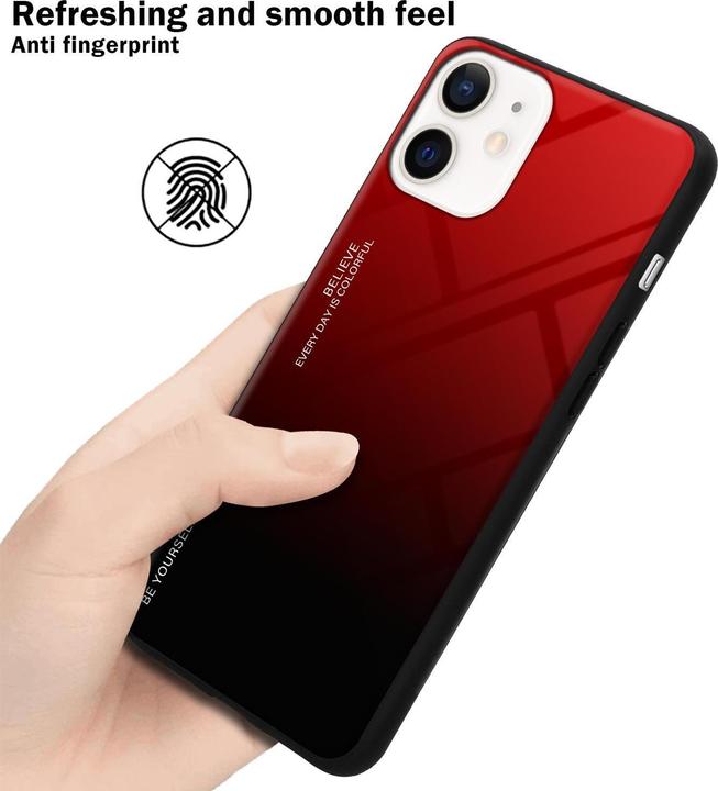 Productafbeelding Cadorabo TPU 2 kleuren glasdekking (Apple iPhone 12 mini)